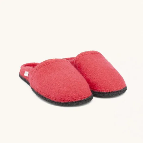 Gottstein Gottstein Filz-Hausschuh Villach - Pantoffel für Damen & Herren aus 100% Schurwolle, Rot, – Produktbild 1 von 4