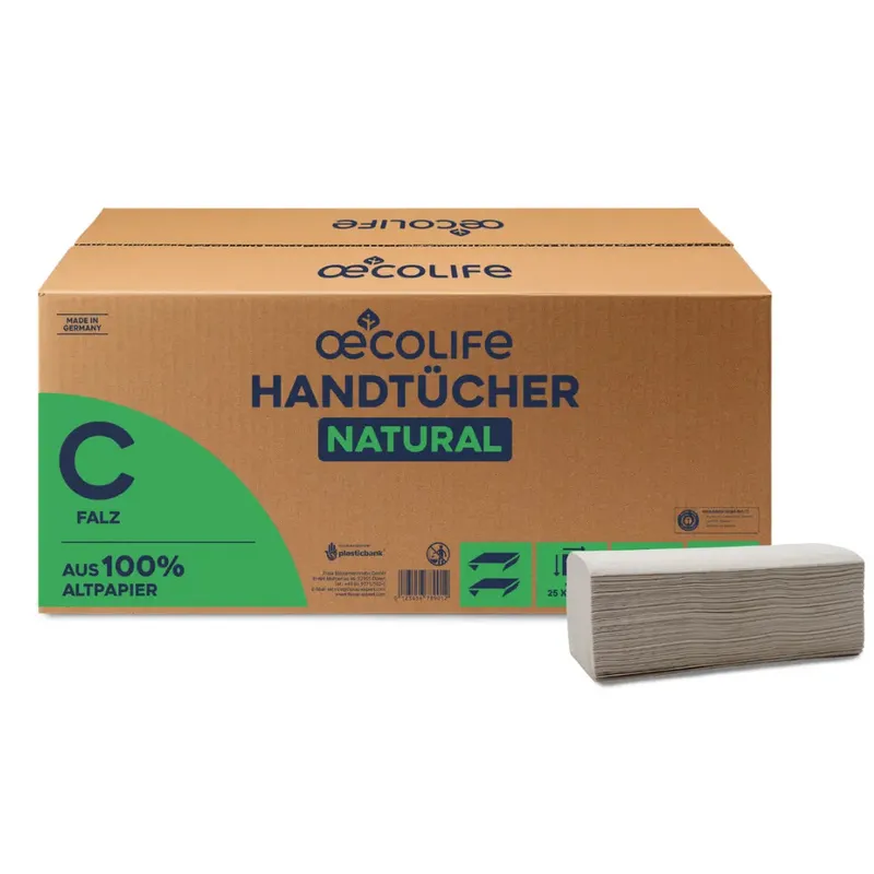 oecolife Shop Handtücher Natural C-Falz – Produktbild 1 von 1