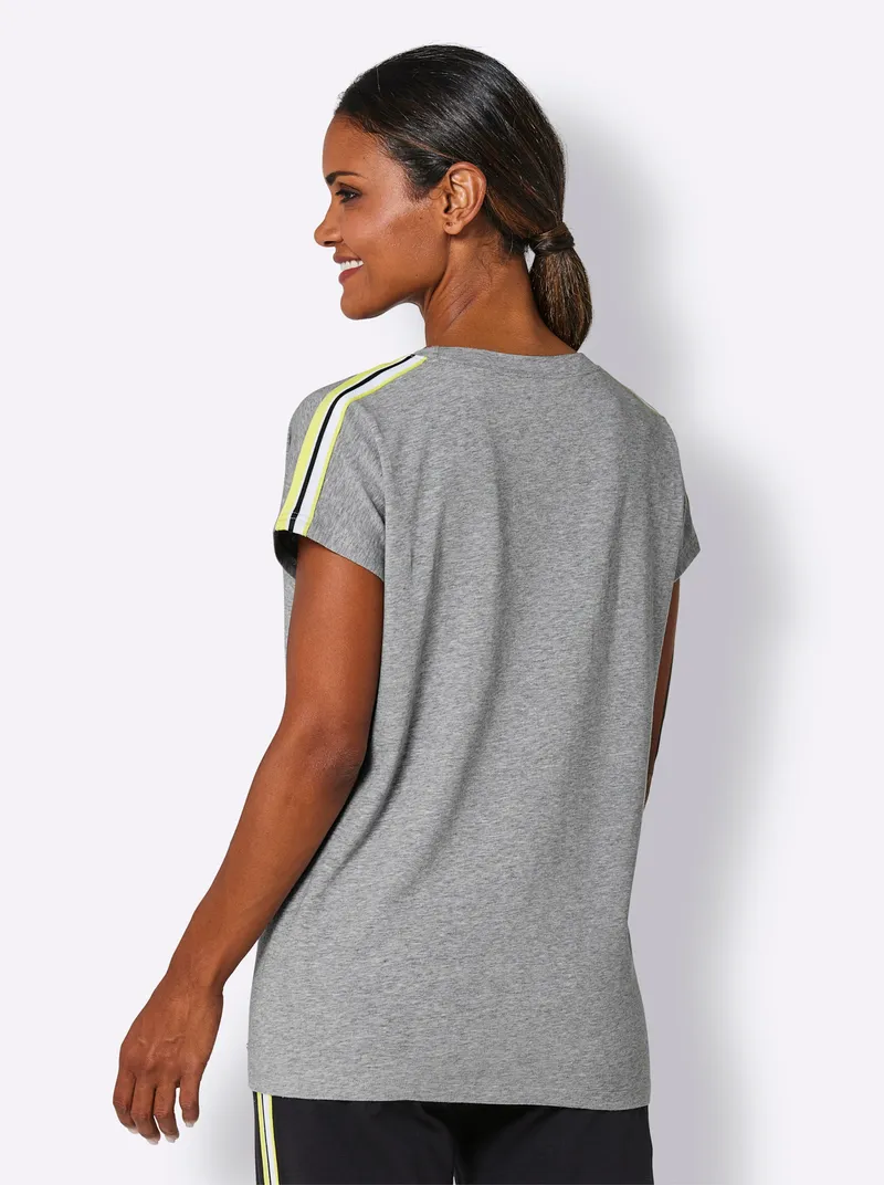 feel good Shirt grau-meliert, Grau-meliert, – Produktbild 1 von 2