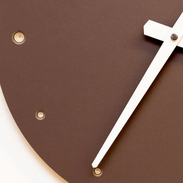 klotzaufklotz klotzaufklotz Wanduhr Linoleum, Mauve, – Produktbild 4 von 4