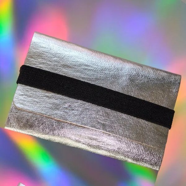 ANDERS & KOMISCH ANDERS & KOMISCH Kartenetui mit Münzfach in Silber - Slim Wallet - A&K TINY, Schwarz, – Produktbild 4 von 4