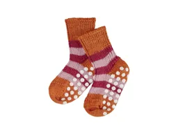 hirsch natur hirsch natur Kinder Stoppersocken Bio-Schurwolle geringelt – Produktbild 1 von 1