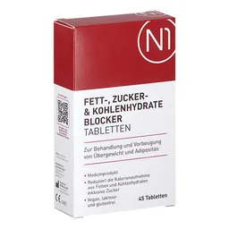 N1 N1 Fett- Zucker- & Kohlenhydrate Blocker Tabletten – Produktbild 1 von 1