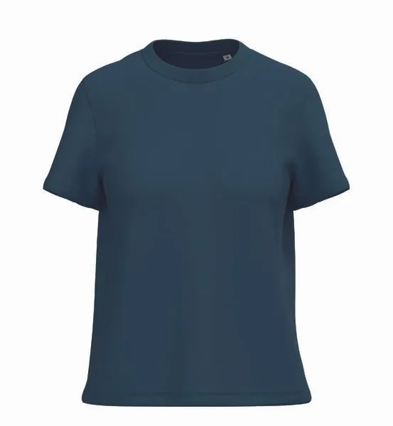 Greenspired Greenspired Damen Basic T-Shirt aus 100 % Bio-Baumwolle – weicher Jersey, 180 g/m², Taubenblau, – Produktbild 1 von 1