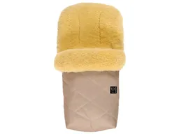 Kaiser Naturfellprodukte Kaiser Naturfellprodukte Fußsack Kinderwagen Lammfell "NATURA" medizinisch gegerbt sand-grau Länge 90 cm, Breite 45 cm (6-36 Monate) – Produktbild 1 von 1