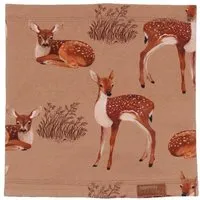 Walkiddy Babyschal Bio-Baumwolle GOTS braun Little Fawns, weiches Halstuch für empfindliche Babyhaut, atmungsaktiv, elastisch, wendbar, nachhaltiges Accessoire für Babys von Walkiddy – Produktbild 1 von 1