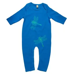 HANDGEDRUCKT HANDGEDRUCKT "3Azurjungfern" Baby Jumpsuit – Produktbild 1 von 1