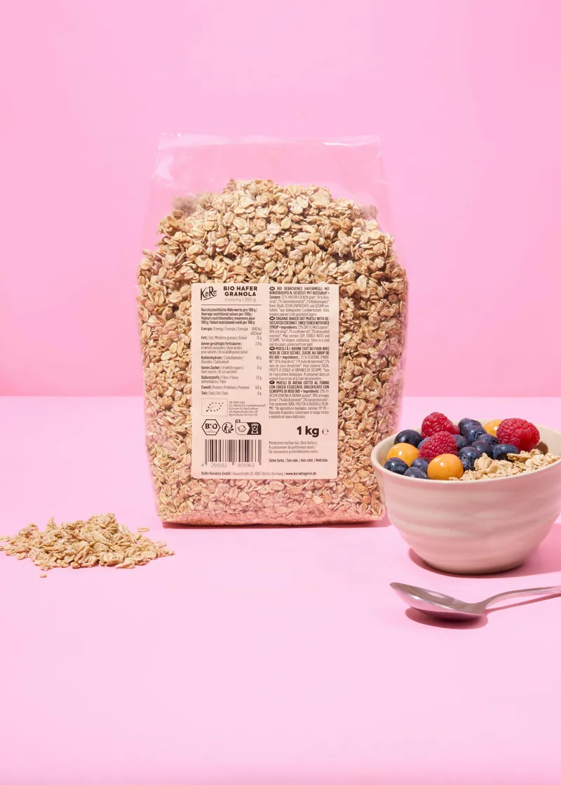 KoRo Crunchy Bio Hafer Granola 1 kg – Produktbild 2 von 5