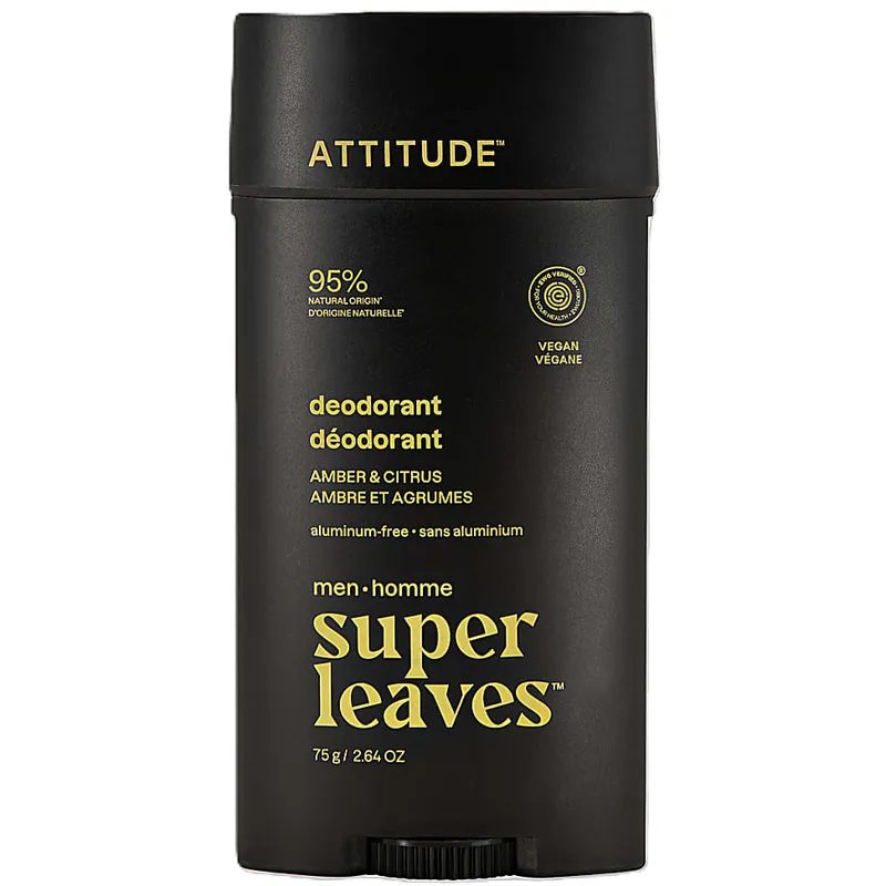 Attitude Attitude Super Leaves Deodorant für Männer - Amber & Zitrusfrüchte – Produktbild 1 von 1