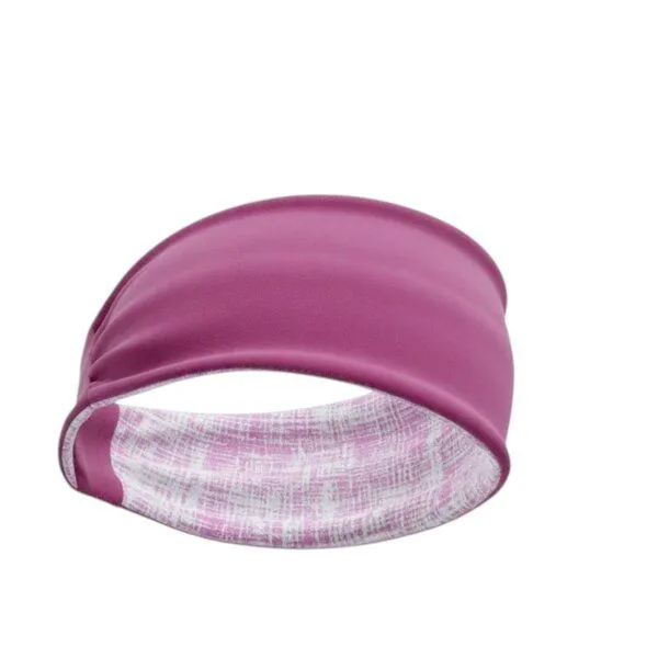 körber mode körber mode Stirnband Haarband Jersey Biobaumwolle handmade wendbar Beere & pink-grau gemustert – Produktbild 3 von 4