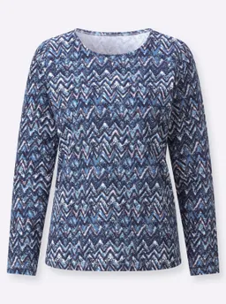 Witt Shirt marine-eisblau-bedruckt – Produktbild 1 von 1