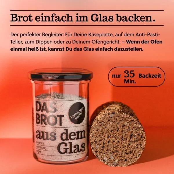 brotstoff brotstoff Backmischung im Glas "Das Brot aus dem Glas" Lieblingsknifte – Produktbild 5 von 5