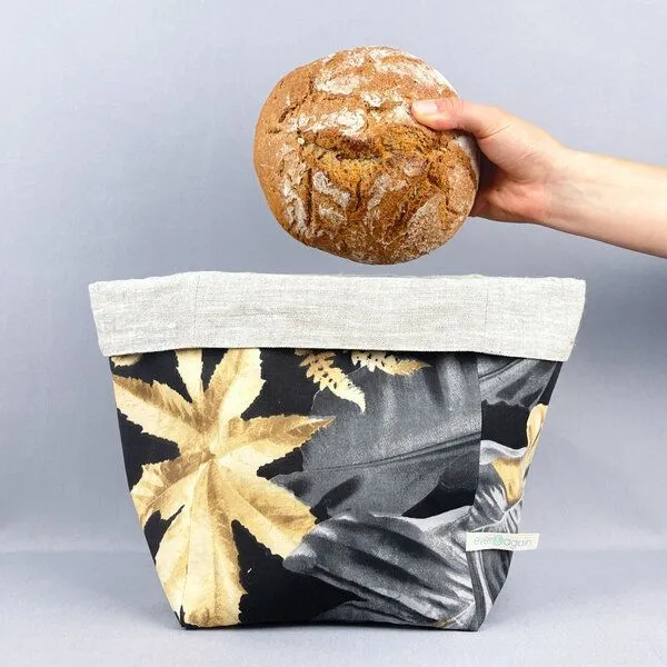 ever&again ever&again Brotkorb, Black monstera, – Produktbild 1 von 4