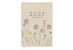 Eine der Guten Verlag Terminkalender Terminkalender Terminplaner 2027 - 365 gute Tage A5, Creme Blau, 1 Seite/ Tag, 408 S. FSC-Papier, Softcover, klimaneutral – Produktbild 1 von 1