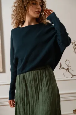 WiDDA WiDDA Damen vegan Pullover Grob Gestrickt Schwarz – Produktbild 1 von 1