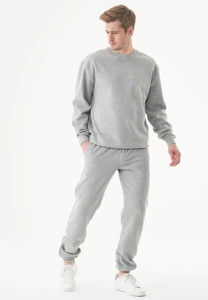 ORGANICATION ORGANICATION ESSENTIALS-PARS- Soft Touch Sweathose aus Bio-Baumwolle, Grey melange, – Produktbild 2 von 4