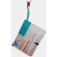 REFISHED fair fashion REFISHED fair fashion Täschchen 'BAG-IN-BAG' (XL) - upcycelte Fischfuttersäcke, #fish weiß, – Produktbild 1 von 1