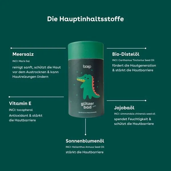 das boep das boep Glitzerbad Badezusatz Krokodil – Produktbild 4 von 4