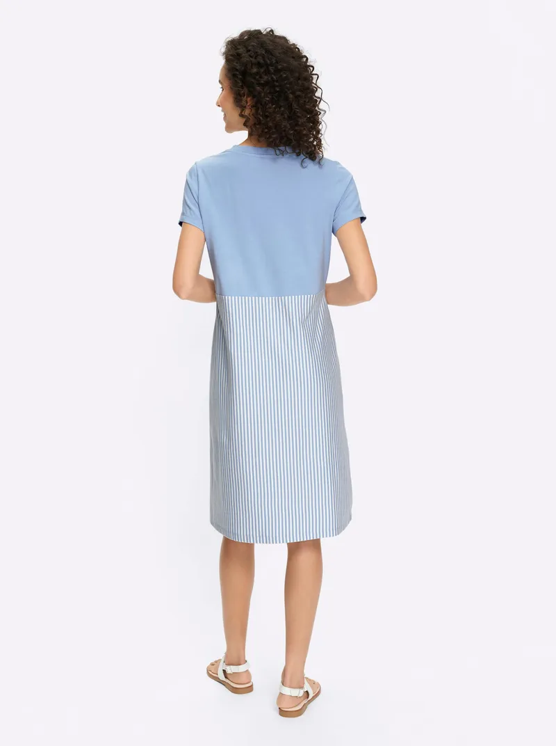 heine Jerseykleid, Eisblau-ecru-gestreift, – Produktbild 2 von 2