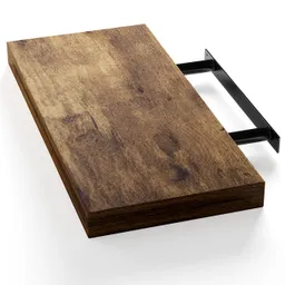 Casaria® Casaria Casaria Wandregal Schweberegal 50cm Eiche dunkel + Halterung – Produktbild 1 von 1