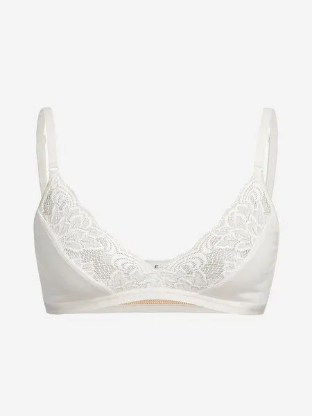 erlich textil erlich textil Clara bügelloses Bustier mit Spitze aus weichem Modal, Ecru, – Produktbild 4 von 5
