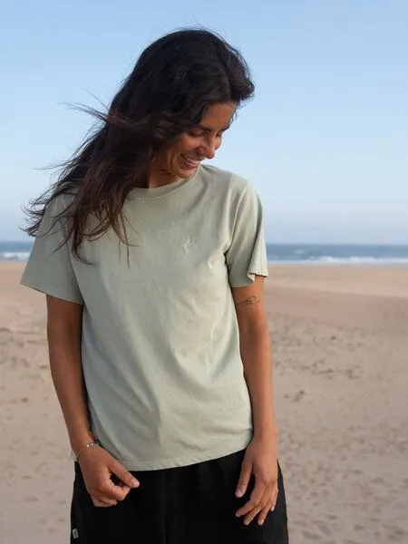 FUXBAU FUXBAU Frauen fux T-Shirt - seegrün, seeblau & rot, Seegrün, – Produktbild 4 von 4