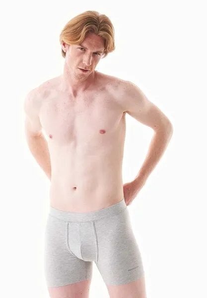 ORGANICATION ORGANICATION BOWENN | Boxer Trunk aus Bio-Baumwolle und TENCEL Modal im 6er-Pack, Grey melange, – Produktbild 2 von 4