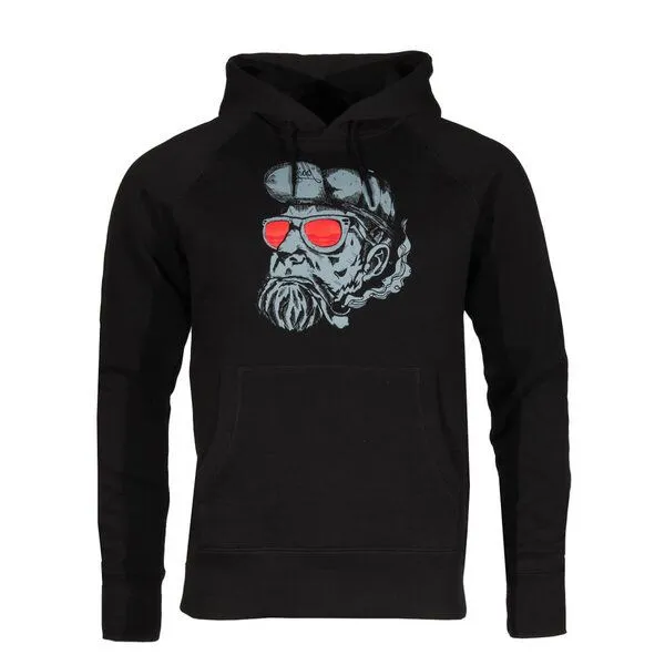 FÄDD FÄDD Herren Sweatshirt Hoodie aus Bio-Baumwolle "Hipster Hans" Schwarz, Schwarz, – Produktbild 1 von 4