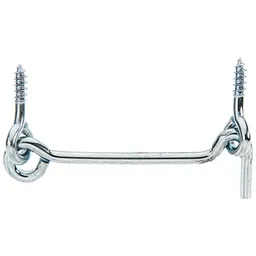 Alberts ALBERTS Sturmhaken, mit Öse, blau verzinkt, z.Einschrauben, Länge 76 mm, Haken Ø4 mm – Produktbild 1 von 1