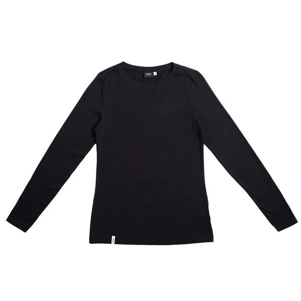 Vresh Clothing Vresh Clothing Vee - Longsleeve aus Biobaumwolle, Schwarz, – Produktbild 3 von 7