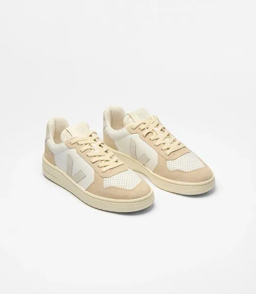Veja Veja Damen-Sneaker V-82 Leather White Natural Almond – Produktbild 2 von 3