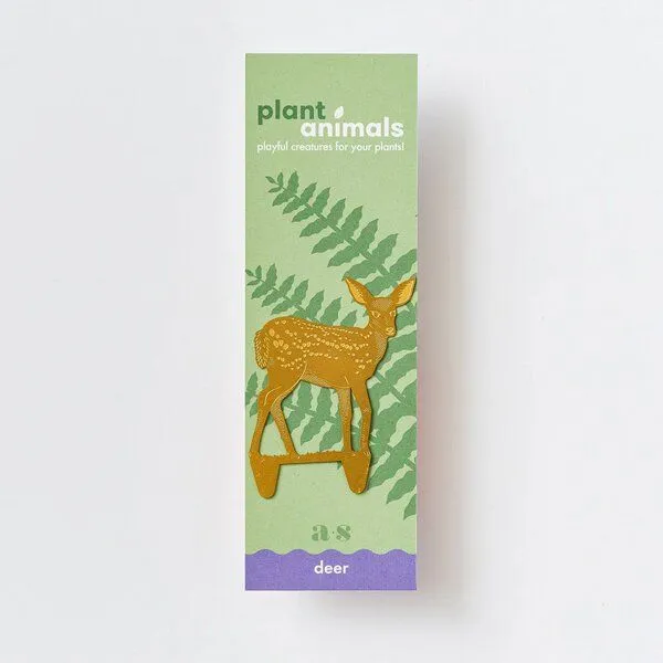 another studio another studio Plant Animal - Design Pflanzendekoration - Figuren aus Messing, Reh, – Produktbild 3 von 4