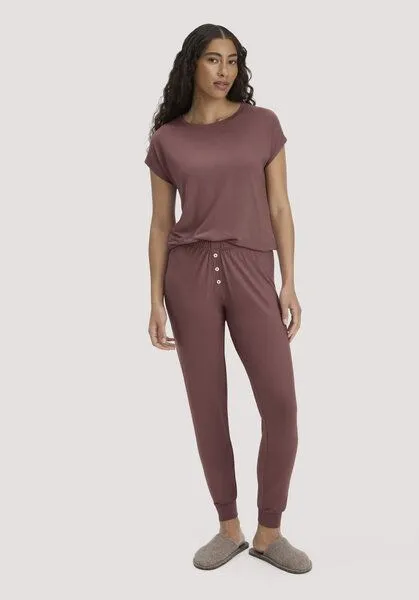 hessnatur hessnatur Schlafhose Regular PURE FLOW aus TENCEL Modal, Rosébraun, – Produktbild 1 von 4
