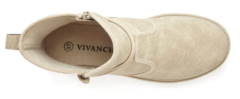 Vivance Stiefelette, Beige, – Produktbild 3 von 3