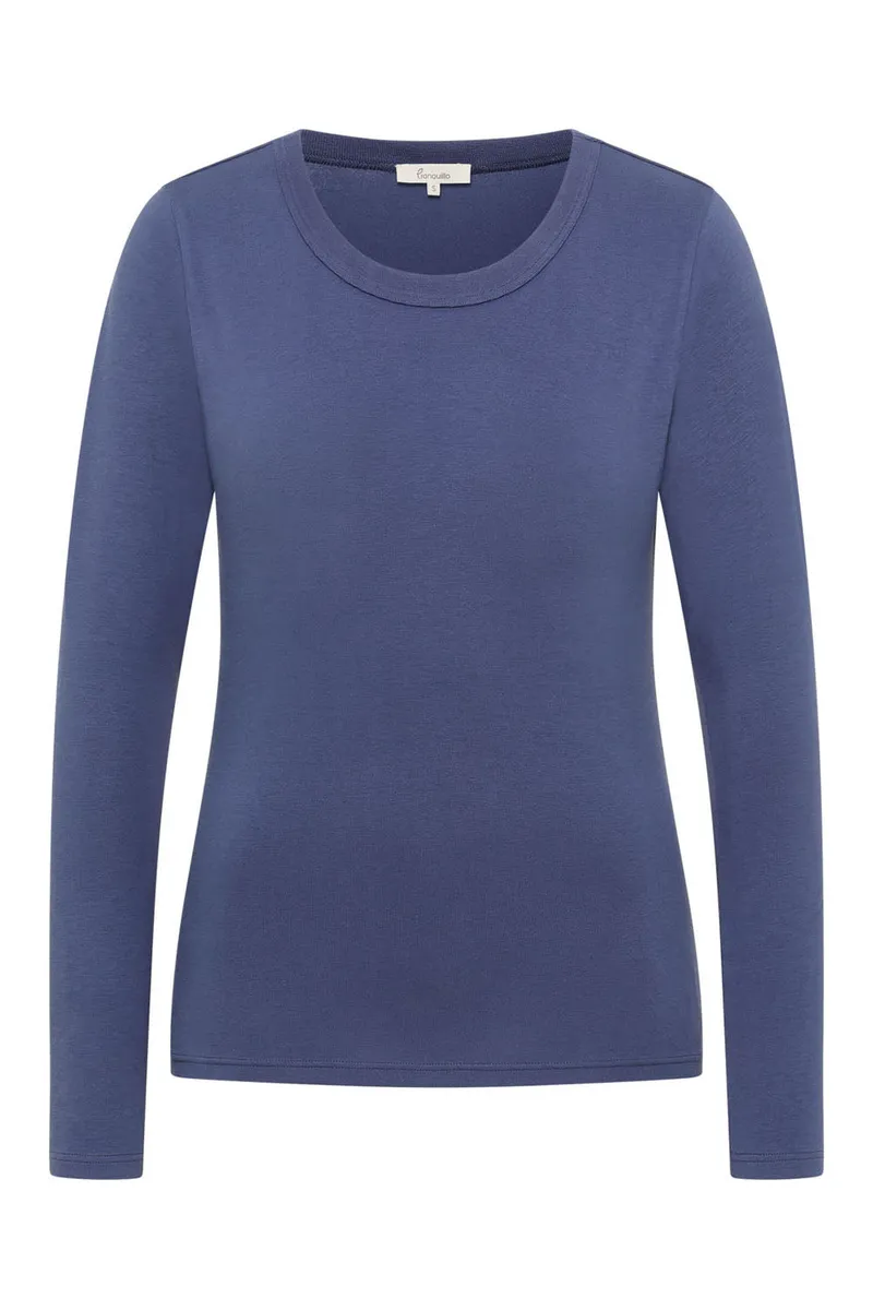 Tranquillo Tranquillo Jersey-Shirt Tildaa aus Biobaumwolle - crown blue – Produktbild 1 von 3