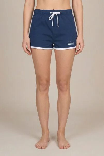 THE FACE OF ELEMENTS The Face of Elements Statement - Fitted Sweatpant Shorts aus 100% Bio-Baumwolle, Navy blue (blau), – Produktbild 1 von 4