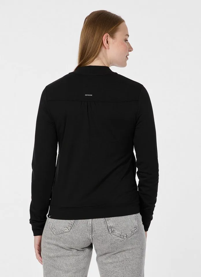 ragwear ragwear Sweatjacke KENIANE Unbrushed mit Viskoseanteil für sportives Finish, Schwarz, – Produktbild 2 von 2