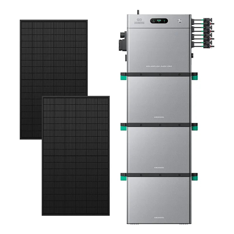 Zendure Deutschland Zendure SolarFlow 2400 Pro | 2400W Bi-direktionaler Balkonkraftwerk-Speicher, SolarFlow 2400 Pro (2.4 kWh) / 3*AB3000L (8.64 kWh) / 2*515W Bifaziale (1339Wp Max) – Produktbild 1 von 1