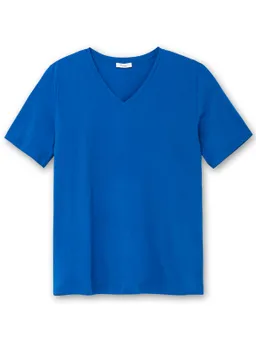 sheego V-Shirt kobaltblau – Produktbild 1 von 1