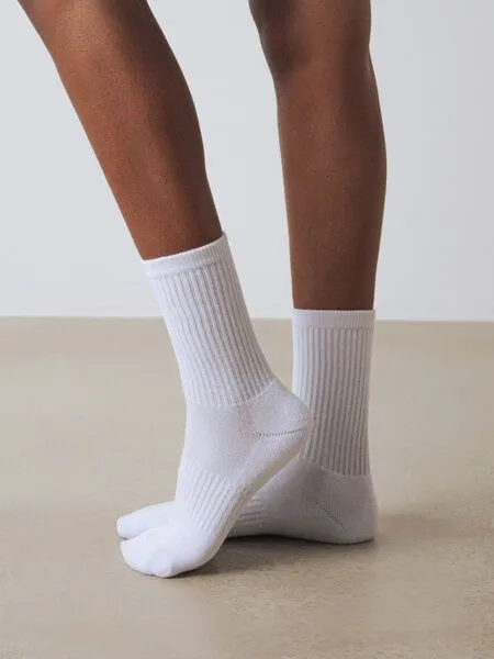 Honest Basics Honest Basics Tennissocken 3er-Pack Frauen, White, – Produktbild 2 von 4