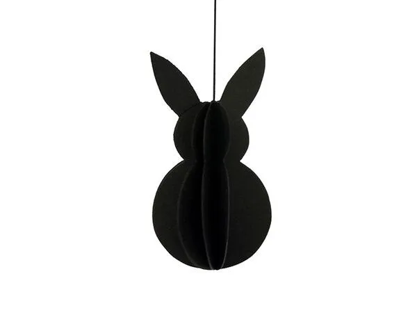 renna deluxe renna deluxe Osterdeko zum Aufhängen handgefertigt, Schwarz, – Produktbild 2 von 5