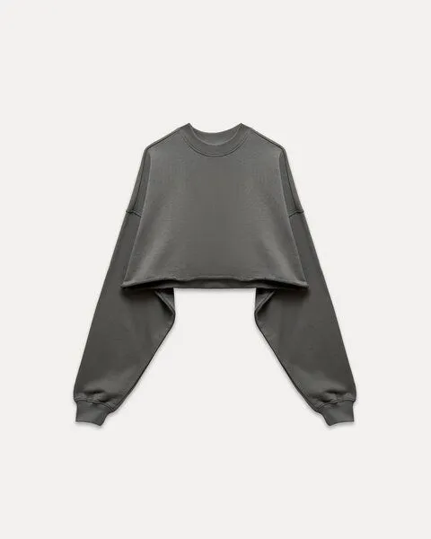 noemvri fashion label noemvri fashion label Cropped Sweater Olivia grau – Produktbild 2 von 4
