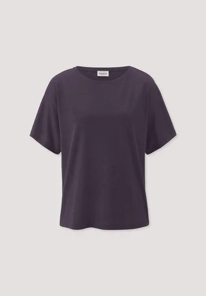 hessnatur hessnatur T-Shirt Oversize aus TENCEL Lyocell und Bio-Baumwolle, Dunkle traube, – Produktbild 4 von 4