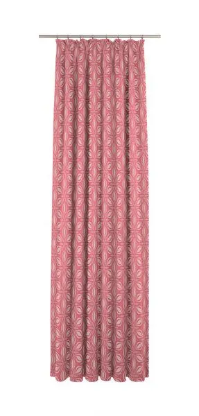 Nature by Adam Nature by Adam Vorhang aus 100% Bio-Baumwolle - Made in Germany - Retro Floret, Pink, – Produktbild 2 von 7