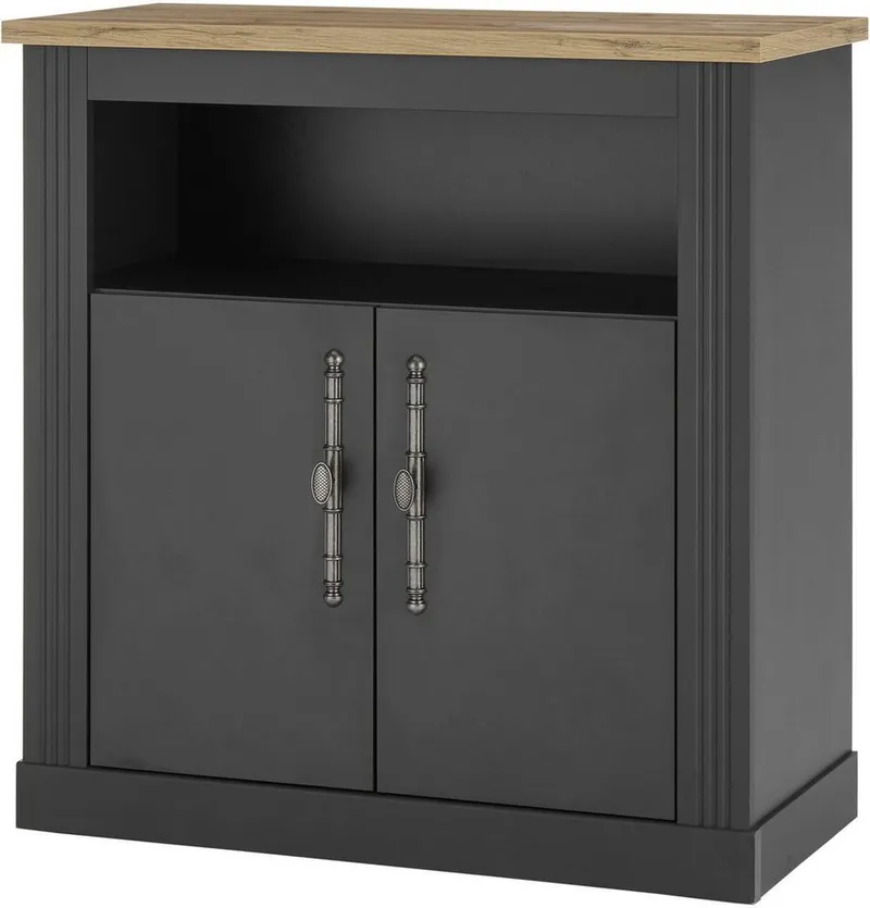 OTTO home Kommode WESTMINSTER (Breite ca. 92 cm), im romantischen Landhausstil, Grau, – Produktbild 2 von 5
