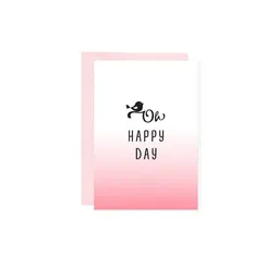 Bow & Hummingbird Bow & Hummingbird Mini-Grußkarte Oh happy Day – Produktbild 1 von 1
