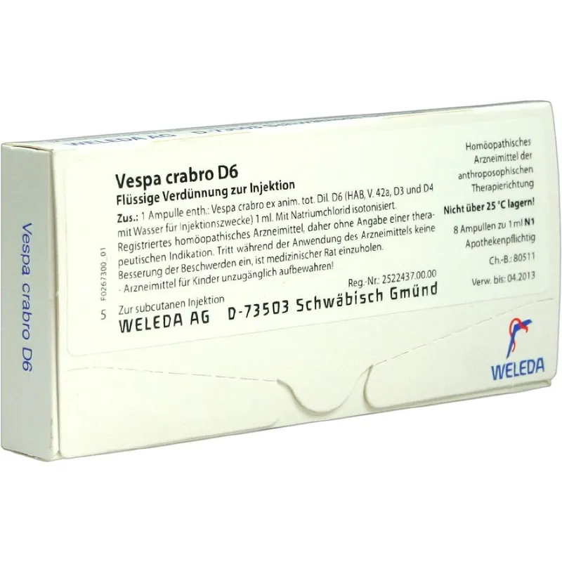 Weleda Vespa Crabro D6 Ampullen – Produktbild 2 von 2