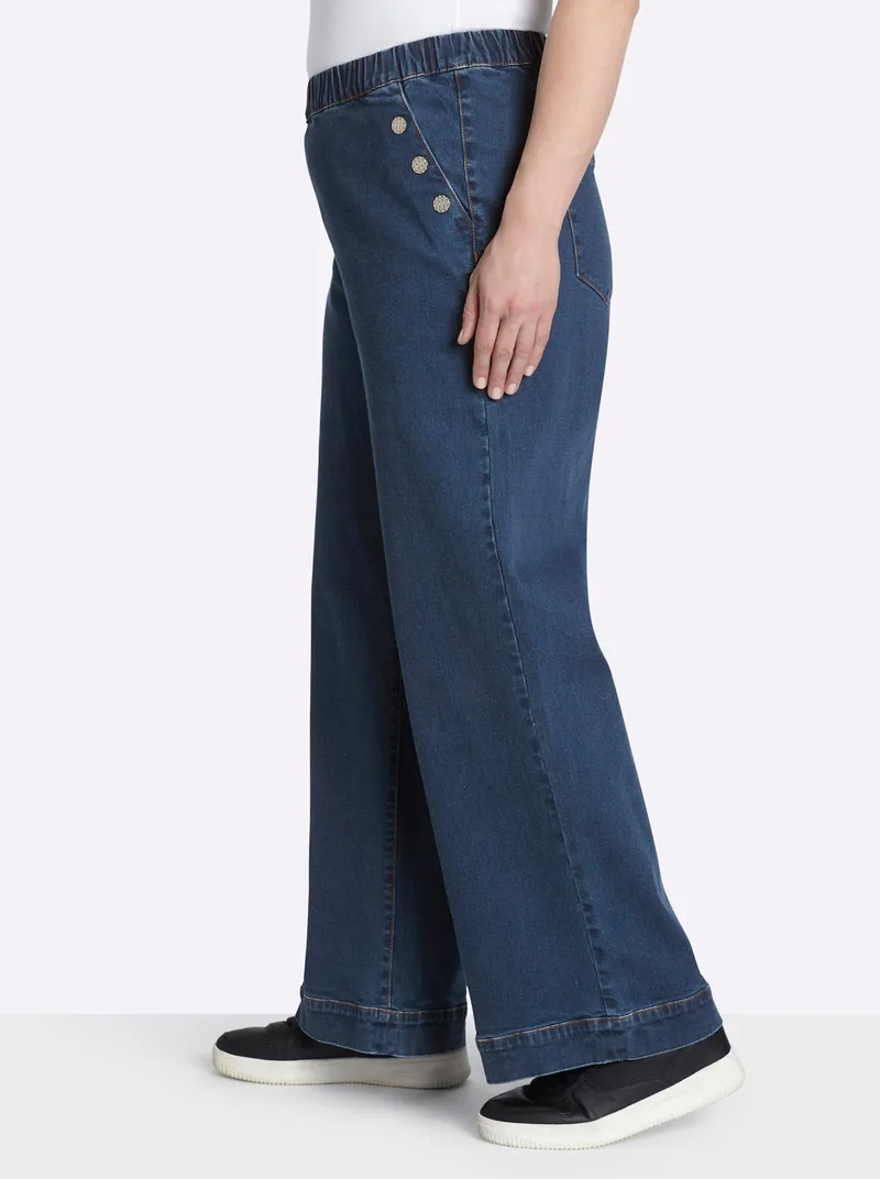 sheego Jeans blue-stone-washed, Blue-stone-washed, – Produktbild 2 von 2