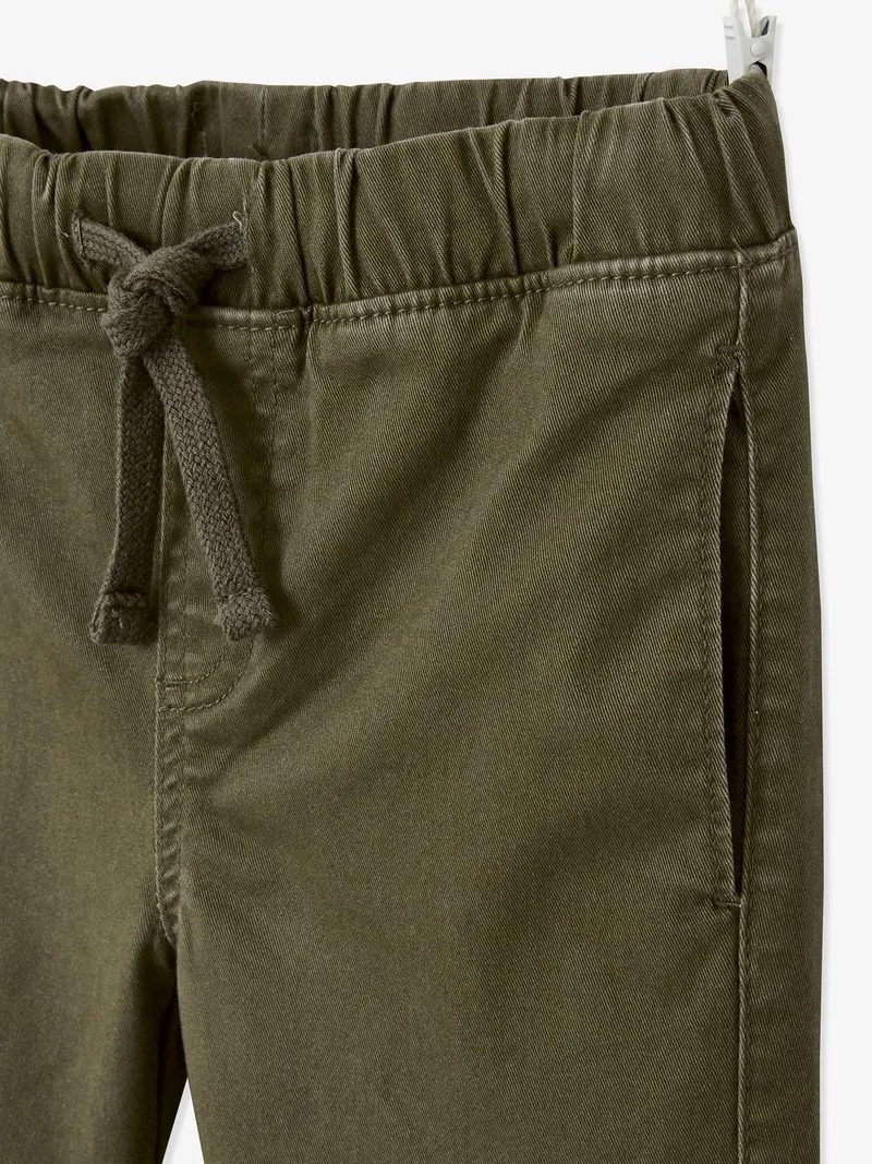 Vertbaudet Jungen Cargohose mit Dehnbund, Dunkelkhaki, – Produktbild 4 von 4