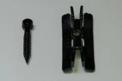 woodstore24 Universal Verbindungs Clips SET / Stahlclip klein, 50 Befestigungsclipse + 50 Schrauben für WPC und BPC Terrassendielen (Serie Woodstore) – Produktbild 1 von 1